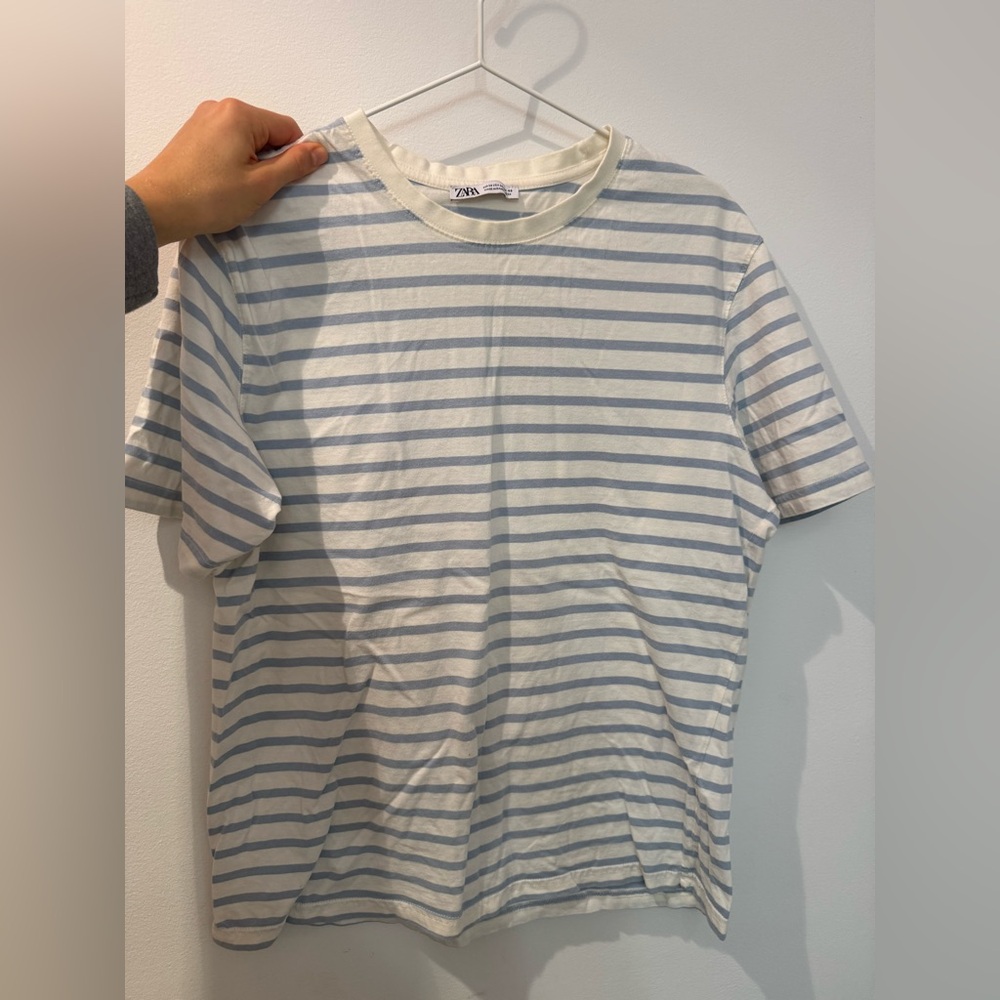 Zara Mens Medium Tee striped